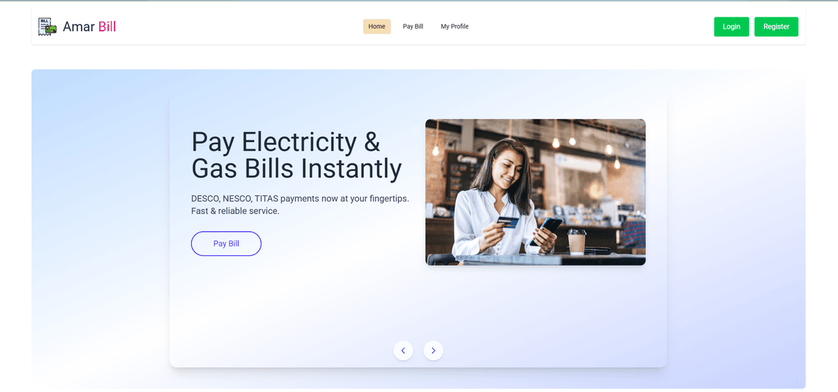 Bill Management Website (React Authentication)